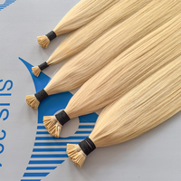 Extensions de cheveux humains de qualité supérieure, double trame, à pointe en I, cuticules alignées, non endommagées, longue durée, résistantes à la chaleur, micro-liens