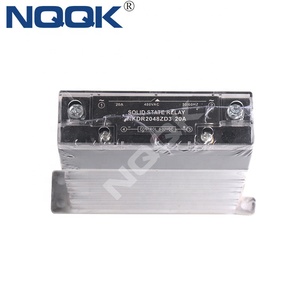 Thu nhỏ 20A 32V DC 480V AC trạng thái rắn tiếp sức một pha công suất cao tiếp xúc tải siêu mỏng 32V tản nhiệt kín bảo vệ - Product Image 2