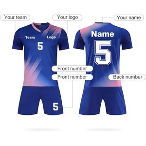 Camiseta de Fútbol Personalizada Unisex para Adultos, Cuello en V, Sublimada, Transpirable, de Malla, Secado Rápido, Media Manga, con Número de Equipo, Deportiva - Product Image 3