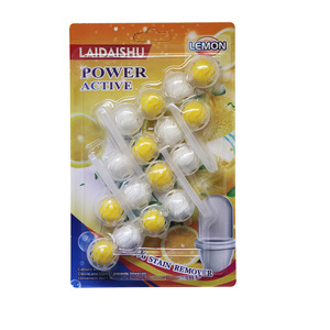 Bola de inodoro desodorante, ambientador de aire para inodoro, limpiador de descarga colgante, bloque de borde, limpiador de inodoro, fragancias, bola colgante - Product Image 4