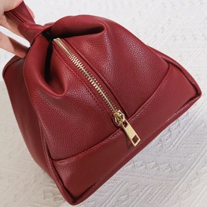Promotion Custom Logo Printed PU Leather Handle Cosmetic Zipper Bag Luxury Waterproof Women Travel Shopping Makeup Pouch - Product Image 3