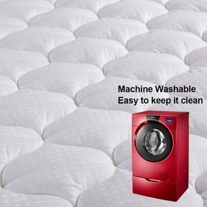 <span class=keywords><strong>Surmatelas</strong></span> en <span class=keywords><strong>coton</strong></span> biologique pour lit king size, matelassé, respirant, rafraîchissant, avec poches profondes, lavable en machine, blanc - Product Image 6