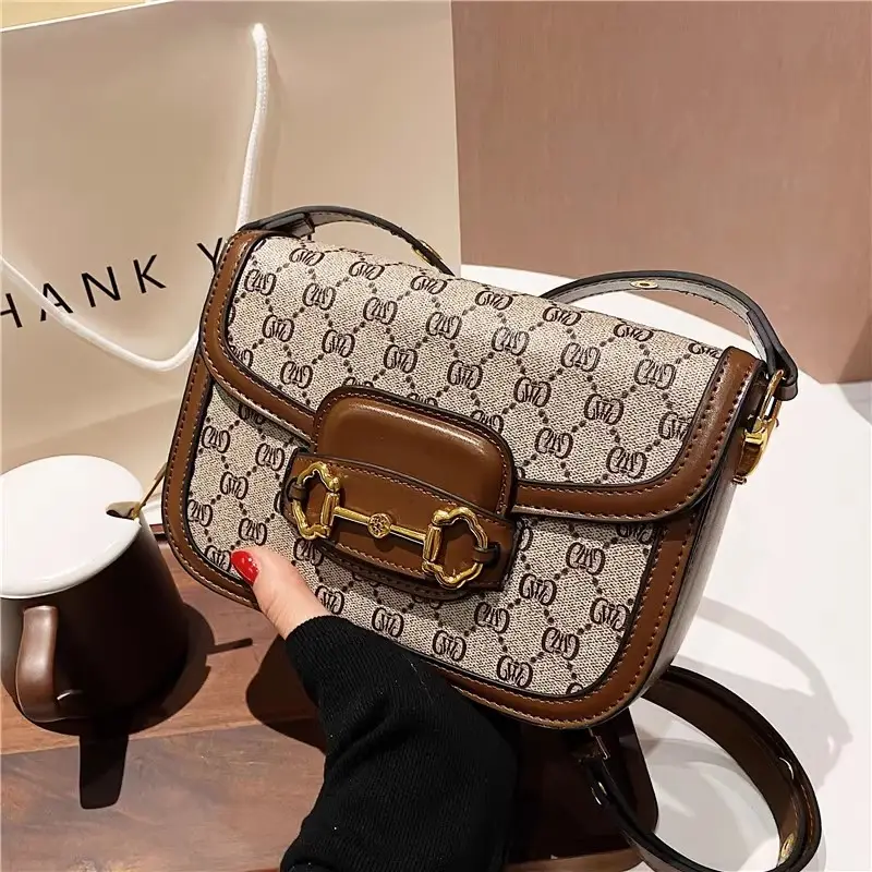 Hot Selling Fashion Trend Printed PU Leather Hand Bag High-Quality Women Bags Daily Versatile Messenger Ladies Bag 1 buyer