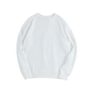 <span class=keywords><strong>Felpa</strong></span> Girocollo in Spugna Pesante 380g Stile Americano, <span class=keywords><strong>Tendenza</strong></span> Giovanile Autunno Inverno, Cotone Pettinato, Manica Lunga, Tinta Unita Grigio Chiaro XXS - Product Image 6