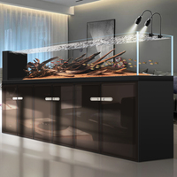 Nouvel aquarium autoportant 2026, grand aquarium écologique avec filtre à fond en verre ultra-transparent pour la maison