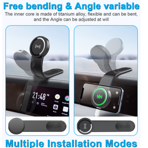<span class=keywords><strong>Support</strong></span> de <span class=keywords><strong>voiture</strong></span> 15W Fast Charging <span class=keywords><strong>Mag</strong></span> Magnetic Wireless Stand <span class=keywords><strong>Safe</strong></span> Charger With Phone Holder pour iPhone 15 14 13 12 Pro Max - Product Image 2