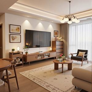 Luxury Modern Hanging <b>TV</b> Cabinet with Whole House Customization Contemporary Design for Living Room Home Furniture - Product Image 5