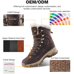 <span class=keywords><strong>Bottes</strong></span> <span class=keywords><strong>de</strong></span> <span class=keywords><strong>neige</strong></span> montantes imperméables en daim doublées polaire antidérapantes pour <span class=keywords><strong>femme</strong></span> – Offre spéciale hiver - Product Image 6
