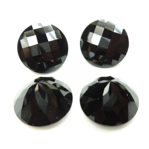 100% Onyx noir naturel rond brillant coupe lâche pierre de naissance mélange de pierres précieuses taille calibrée forme personnalisée pierres précieuses de guérison OEM - Product Image 6