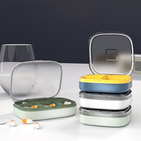 Organisateur de pilules hebdomadaire portable en plastique à 4/6 compartiments et boîte de voyage avec étui de rangement facile à transporter
