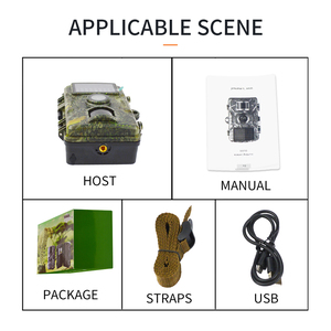 Caméra de <span class=keywords><strong>surveillance</strong></span> de la <span class=keywords><strong>faune</strong></span> DL001, étanche IP66, pour la chasse en extérieur, avec écran, vision nocturne, détection PIR - Product Image 6