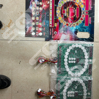 Kit de Placa para Máquina de Pinball Fruit King / Metro Mario Pikachu - Metal, Inglés, 110/220V, 1 Año de Garantía, Resistente a la Intemperie
