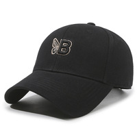 Nueva gorra de béisbol Unisex con letras B Hard Top-Formal Business Casual Sporty Street Style Common Fabric