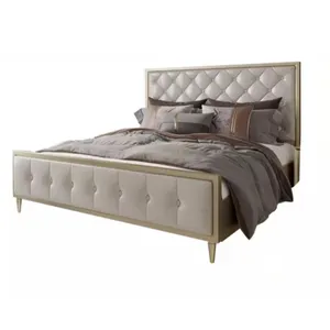 卧室家具木制特大床双人现代木床房间套装家具木床