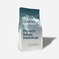Sachets de café à fond plat personnalisés avec valve de dégazage unidirectionnelle et fermeture éclair refermable pour grains de café, 250g
