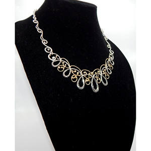 . Collar de coronación de plata esterlina 925 y latón de Carolyn Pollack - Product Image 2