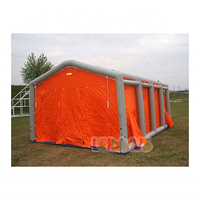 Tente médicale gonflable étanche à l'air de style européen Tente d'urgence d'isolement de décontamination Tente de salle blanche ISO 5 personnalisée