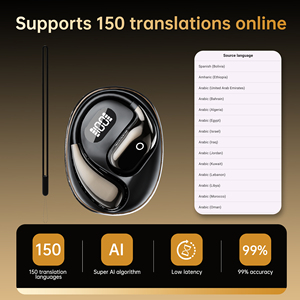 หูฟังแปลภาษา AI คุณภาพเสียง HiFi ไร้สาย BT5.4 พร้อมหน้าจอดิจิตอล ระบบตัดเสียงรบกวน ENC ควบคุมแบบสัมผัส รุ่น XG99 <span class=keywords><strong>Pro</strong></span> OWS <span class=keywords><strong>ราคา</strong></span>สุดคุ้ม - Product Image 5