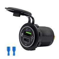 Chargeur rapide USB Type-C pour allume-cigare 12V, compatible voiture, moto, véhicule électrique et mobile, modèle OLIVER
