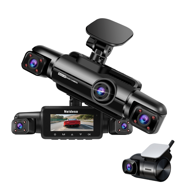 4 Channel AI DMS Dash Cam Front 4K Dashcam with STARVIS 2 IMX675+IMX307 Car Dash Camera Parking Monitor Built-in GPS