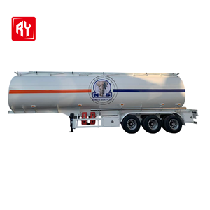 Remolque Cisterna de Combustible de Acero al Carbono de 3 <span class=keywords><strong>Ejes</strong></span> y 42000L, Camión Cisterna de Aceite en Venta, Exportación Directa de Fábrica a Asia Central y África - Product Image 1