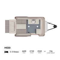 Mini Remorque Kit Tout-Terrain en Tôle Galvanisée et Acier Inoxydable pour Vélo, Type Caravane Goutte d'Eau
