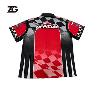 Nuevo diseño botón abajo camisa <span class=keywords><strong>de</strong></span> carreras sublimación transpirable secado rápido mangas cortas Motocross Jersey - Product Image 4
