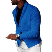 Cardigan en tricot chaud pour homme UG, pull décontracté à col roulé, idéal pour l'automne et l'hiver, style professionnel