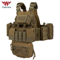 Gilet Tactique YAKEDA 8832 JPC pour Entraînement en Extérieur, Harnais de Poitrine de Sécurité à Boucle à Libération Rapide, Gilet Tactique de Chasse pour Homme