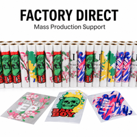 Nouveau design, vente en gros d'usine, logo personnalisé pour vêtements, transfert thermique DTF lavable sur T-shirt