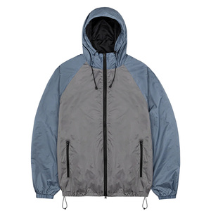 เสื้อแจ็คเก็ตกันลมแบบมีฮู้ด Healy Unisex สีสันตัดกัน แขนยาว ซิปหน้า น้ำหนักเบา สวมใส่สบาย เหมาะสำหรับฤดูใบไม้ร่วง มีกระเป๋าข้าง - Product Image 4