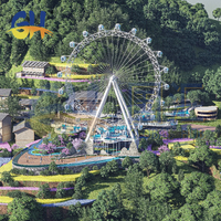 Grand équipement de fête foraine extérieure à prix abordable, manèges de jardin, grandes roues de 50 m à vendre