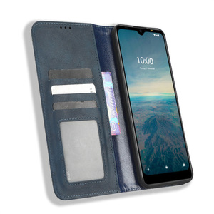 Étui portefeuille rétro en cuir pour téléphone <span class=keywords><strong>Vodafone</strong></span> Smart V22 - Product Image 4