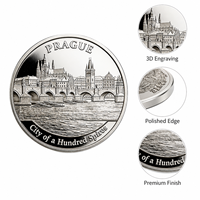 Pièce de monnaie personnalisée en métal émaillé, pièce de défi gravée, plaquée or, souvenir d'événement