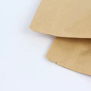 Ecológico, ideal para productos minoristas, bolsa de materiales de papel Kraft blanco, bolsa de granos de café con cremallera de pie - Product Image 5