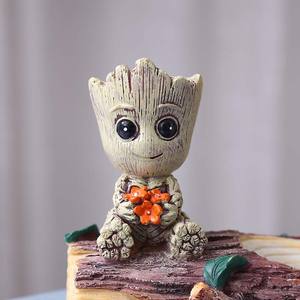 <span class=keywords><strong>Groot</strong></span>-<span class=keywords><strong>maceta</strong></span> de resina creativa, modelo bonito, pluma de juguete, <span class=keywords><strong>maceta</strong></span> de jardín de flores, macetas suculentas de Cactus - Product Image 2