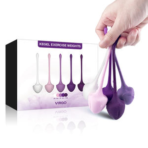 Dropshipping palline di <span class=keywords><strong>Kegel</strong></span> in Silicone di qualità Premium 5 pezzi ponderato variabile Set per esercitare e tonificare i muscoli del pavimento pelvico - Product Image 6