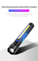 Lampe torche extérieure rechargeable portable haute luminosité lampe de poche de chasse Camping super lumineuse