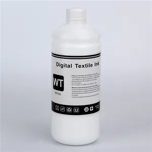 DTG White Textile Pigment Ink For Cotton Fabric Garment T-shirt t shirt tshirt textile clothes