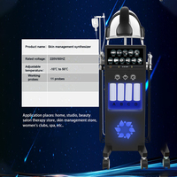 AI Analyzer Multifunctional Facial Machine Clean Facial 11 in 1 Tightening Small Bubble Facial Microdermabrasion Machine