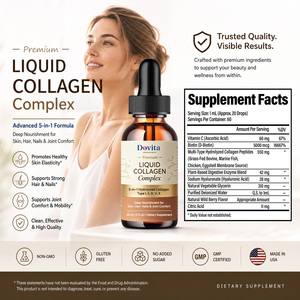 Collagène Peptidique Liquide Oral aux Ingrédients Naturels OEM pour une Peau Éclatante et le Bien-être, Sans Sucre, Sans OGM, Vente en Gros, Approvisionnement Direct Usine - Product Image 2