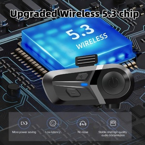 سماعة بلوتوث 5.3 للدراجات النارية، سماعة أذن للخوذة، نظام اتصال للدراجات النارية - Product Image 5