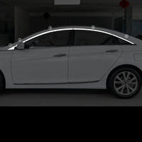 Décorations de fenêtres de voiture en acier inoxydable pour Hyundai Sonata 2011 2012 2013 2014 2015 Accessoires Kit de style automobile Protection