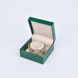 Luxurious Logo Jewelry Packaging Rectangle Shape Necklace Ring <b>Earring</b> <b>Box</b> Square Pattern Wholesale Including Jewelry - Product Image 4