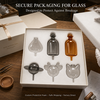 Diffuseur d'arômes en verre de conception originale HIITII, type nébulisation à siphon, pièce en verre pour diffuseur d'arômes, fabrication OEM ODM OBM