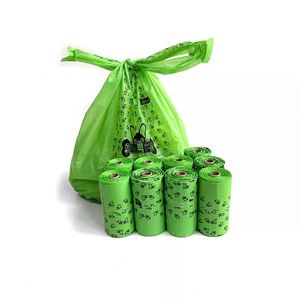 Eco Friendly Compostable Poo Bags Pbat+cornstarch Dog Waste Bags Biodegradable OEM - Product Image 6