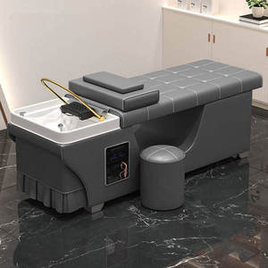 เก้าอี้สระผม K Shampoo Chair สไตล์ญี่ปุ่น หนัง PU คุณภาพสูง ปรับเอนนอนได้ สำหรับร้านเสริมสวย ร้านทำผม นวดไทย สปาผม เตียงสระผม - Product Image 2