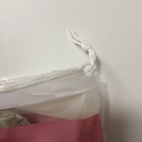 Pochette transparente réutilisable en LDPE avec cordon de serrage à point de rupture facile, pour emballage de serviettes hygiéniques, impression par gravure