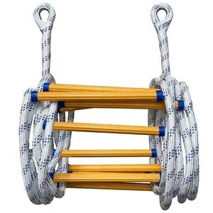 Escada de resina poliéster macio para escapar segurança Anti-Slip Emergency Fire Escape <span class=keywords><strong>Rope</strong></span> <span class=keywords><strong>Ladder</strong></span> Training Fall Protection - Product Image 4