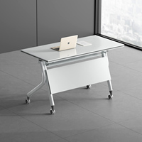 Bureau de travail pliable en bois moderne Mekia, réglable en hauteur, écologique, multifonctionnel, pour appartement, avec garantie de 5 ans